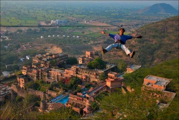 Neemrana Flying Fox Adventure, Rajasthan