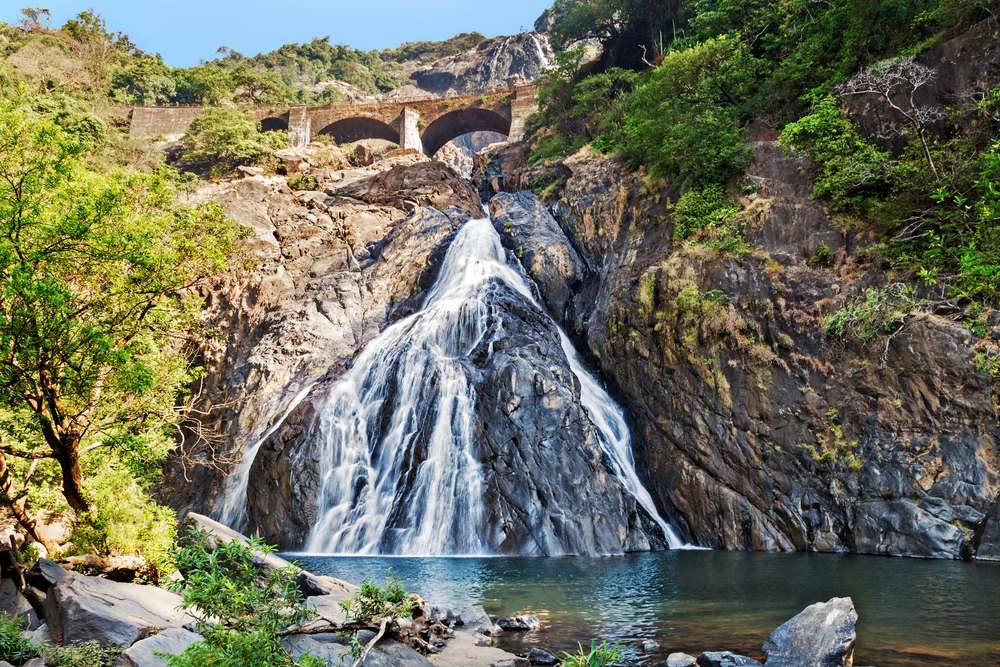 Dudhsagar Falls (594 kms from Mumbai)
