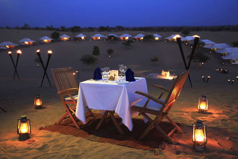 Dinner in desert, Jodhpur