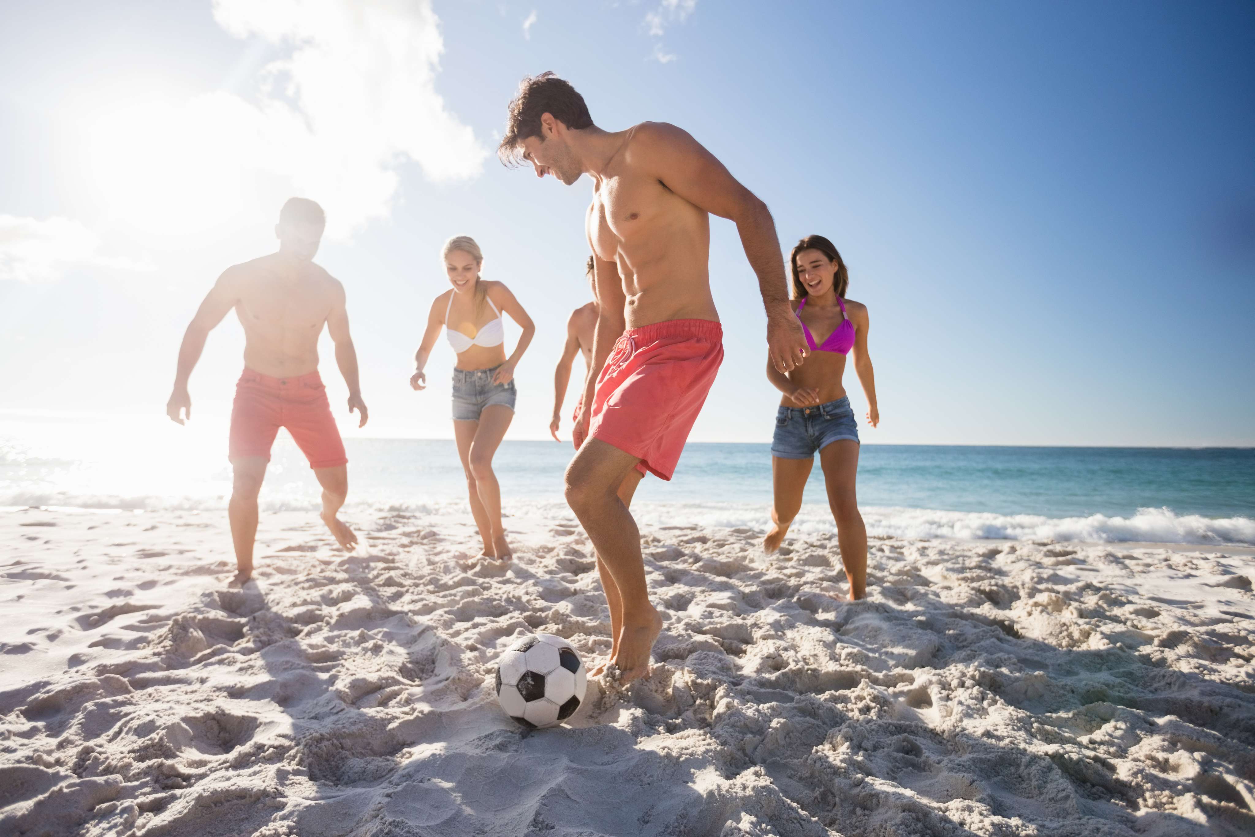 Beach Football At Varca Beach