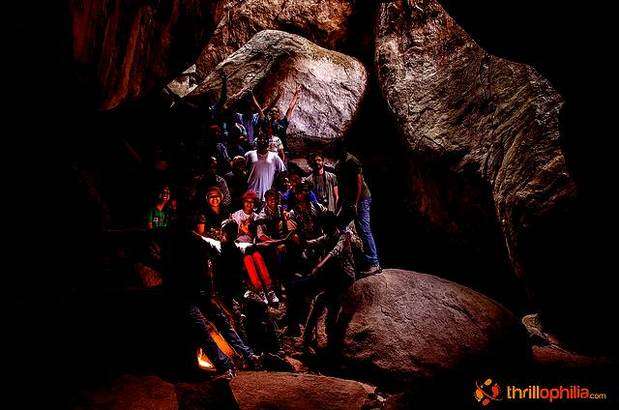 Caving at Anthargange