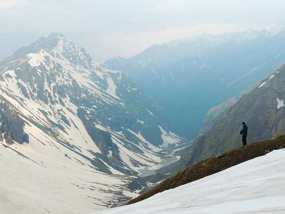Trekking at Rupin Pass