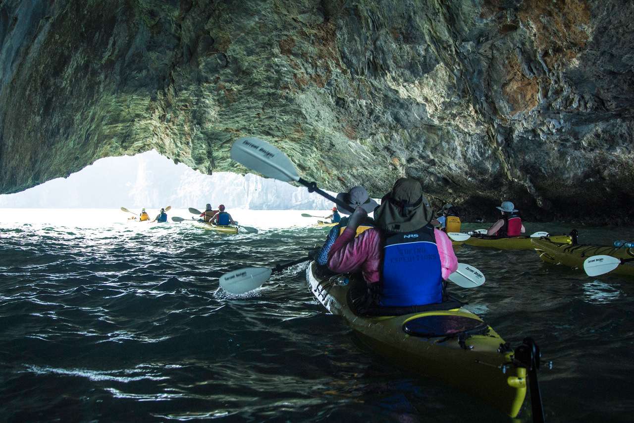 Cave Sea Kayaking in Albion Caves