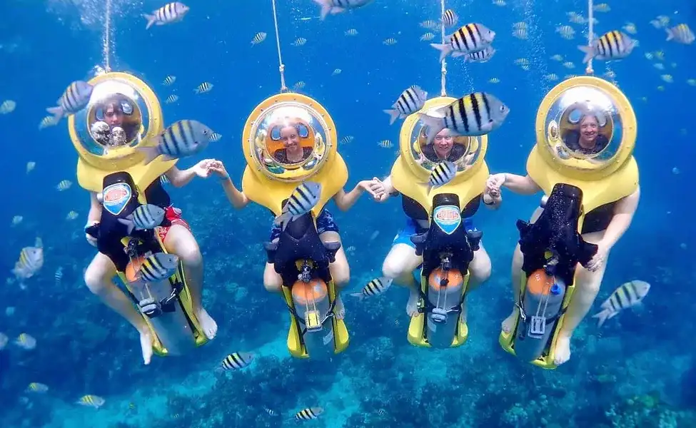 Ride an Underwater Scooter