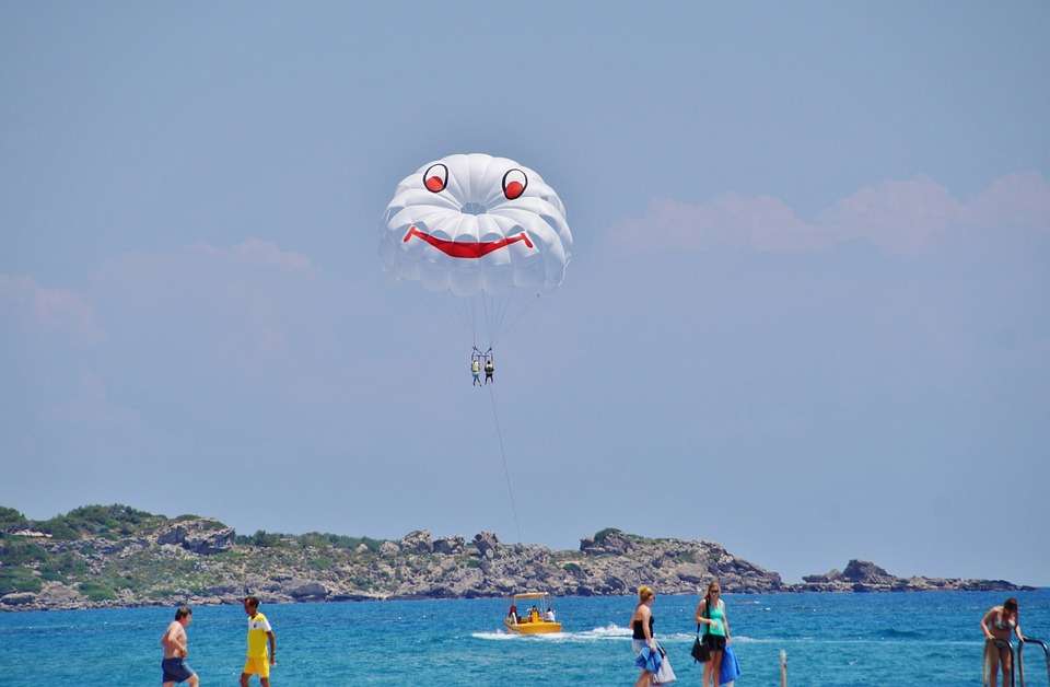 parasailing