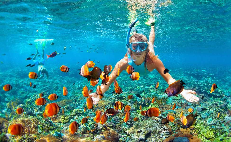 Snorkeling at Sister Islands