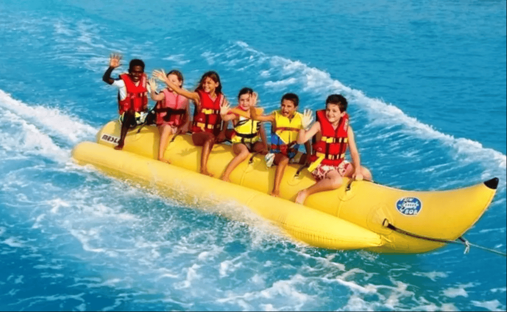Enjoy The Banana Boat Ride In Maldives
