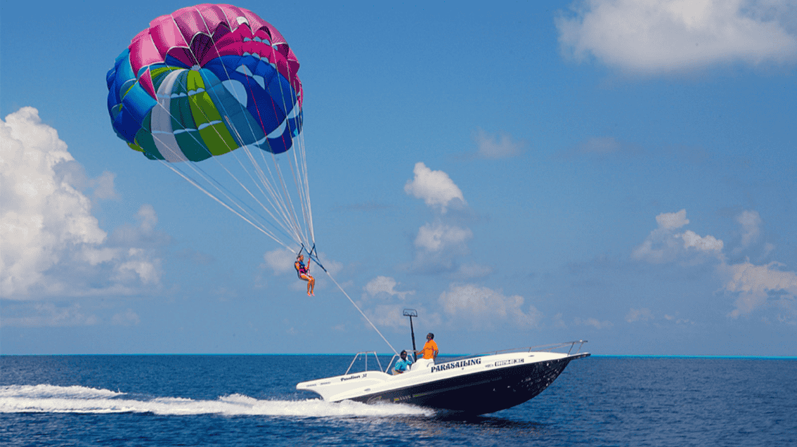 Feel Adrenaline Rush - Parasailing In Maldives
