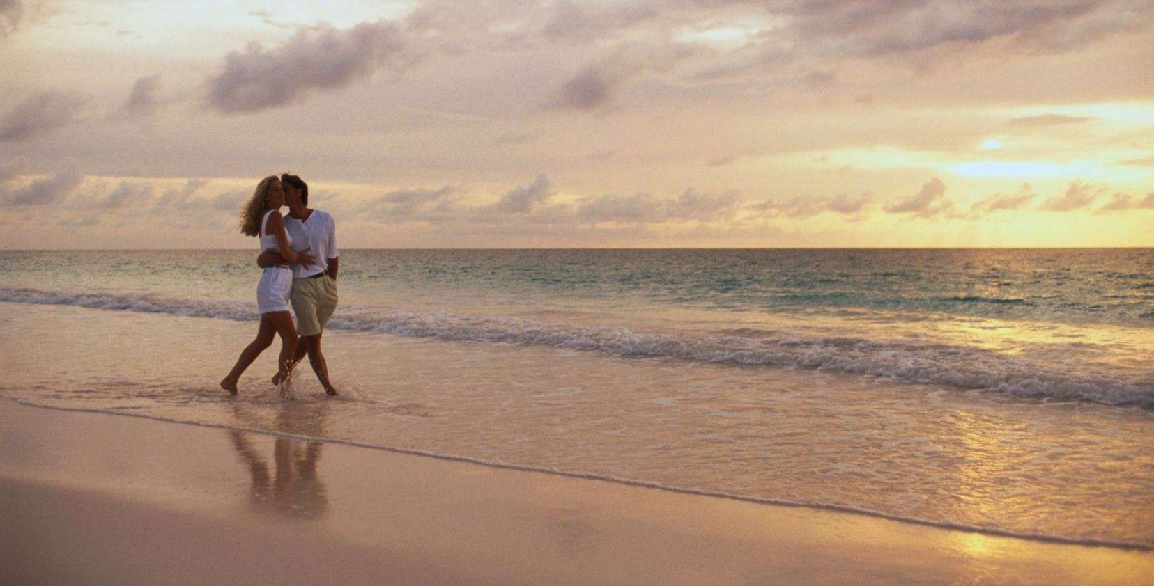 Romantic Walk At Cherai Or Marari Beach