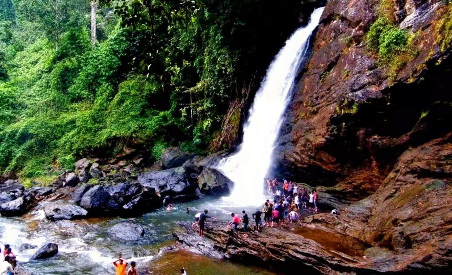 Bath In Soochipara Falls, Wayanad