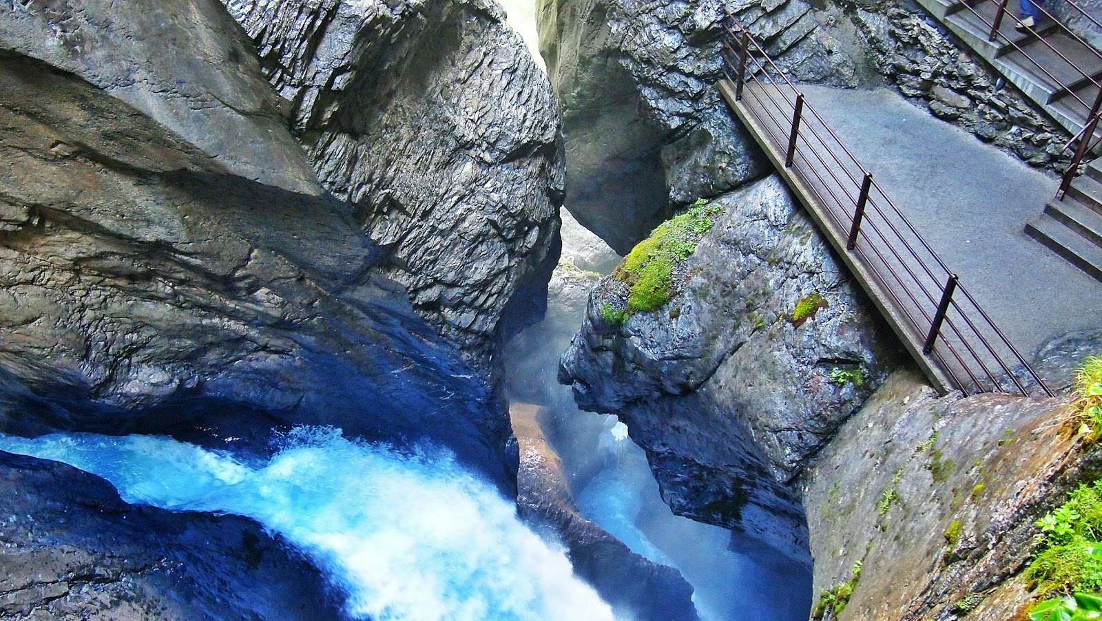 Bath In Waterfalls of Trummelbach Falls, Jungfrau
