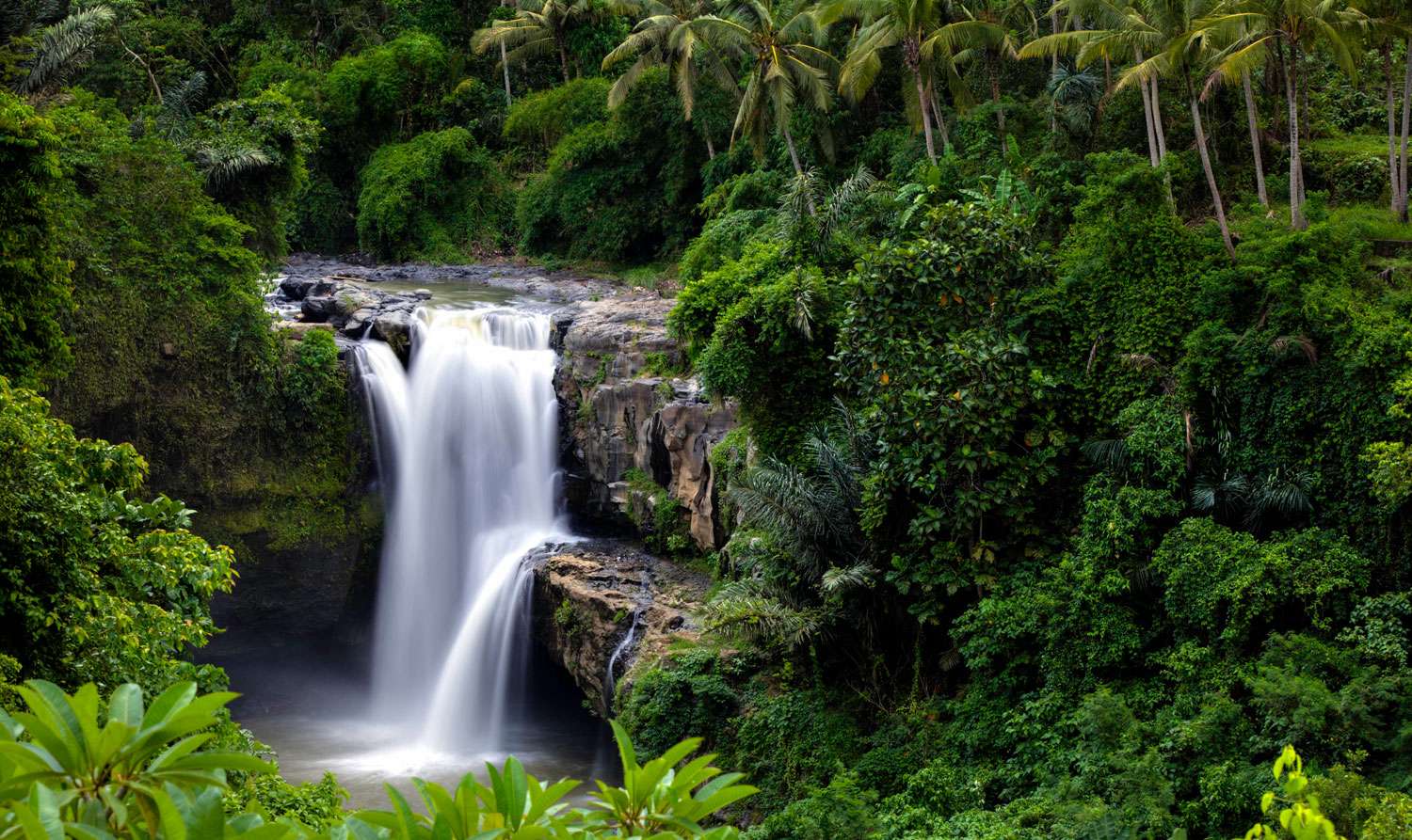 Bath In Tegenungan Waterfall