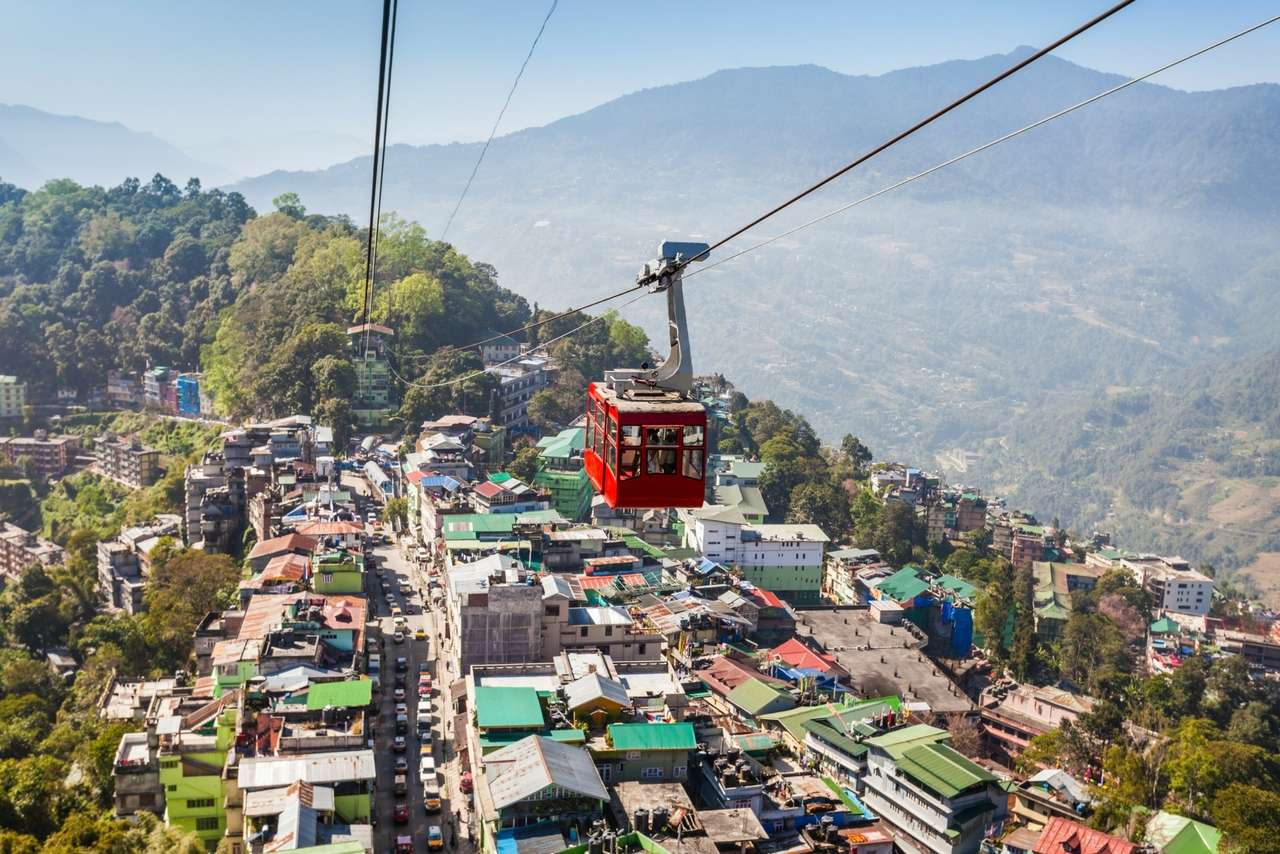Ropeway over Gangtok city