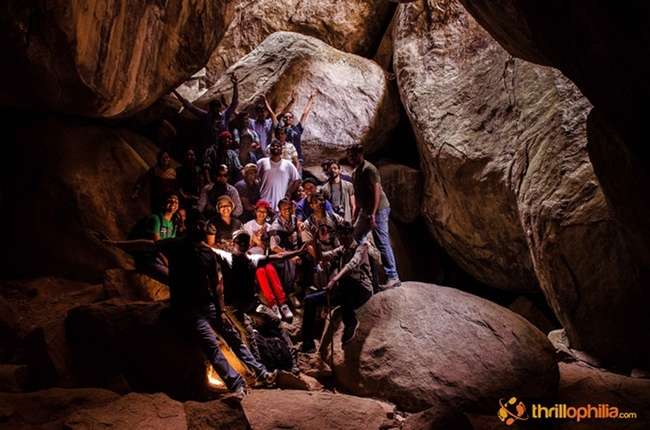 Caving at Anthargange