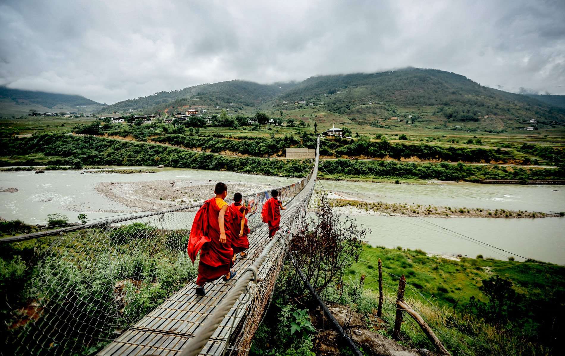 Take a Walk at Punakha Suspension Bridge