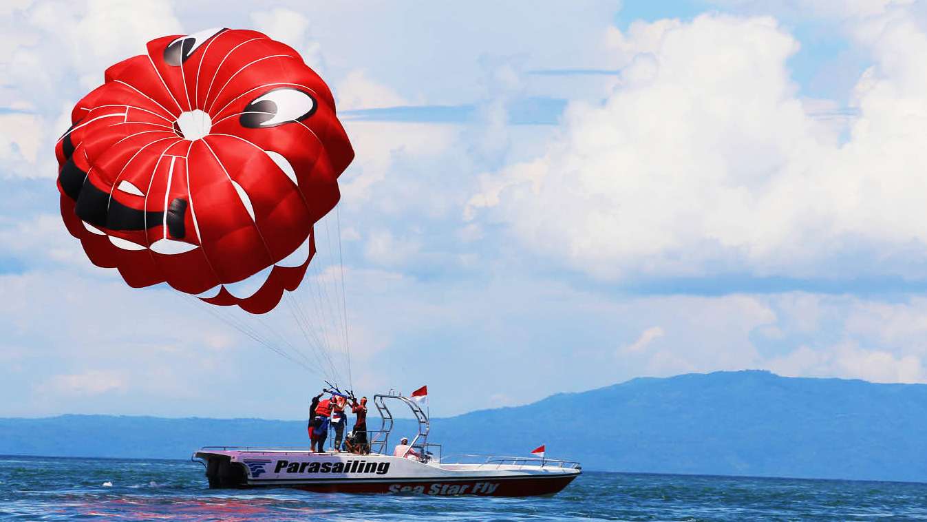 Go Parasailing at Tanjung Benoa Beach