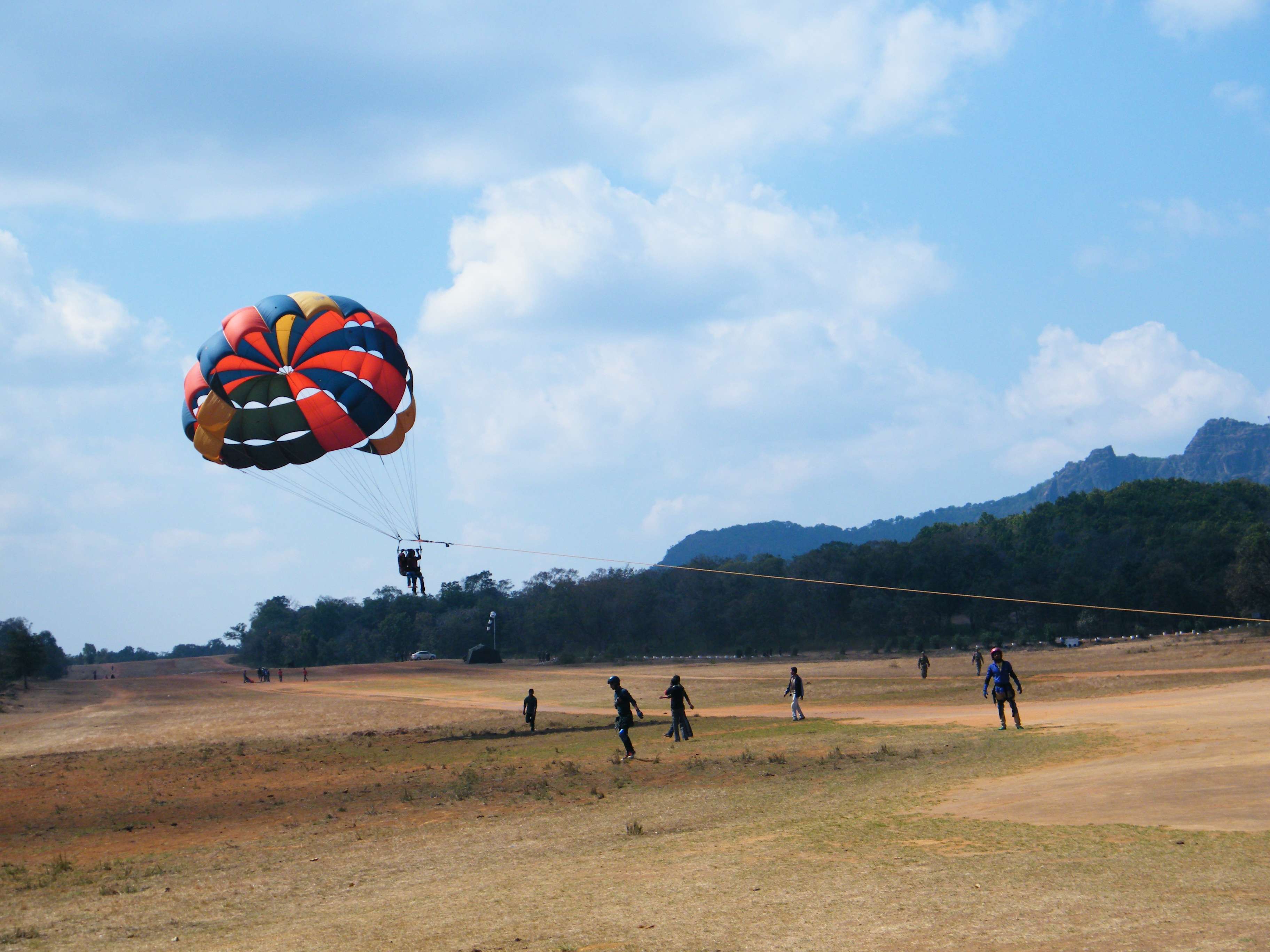 Parasailing and Paragliding in the Hills of Pachmarhi
