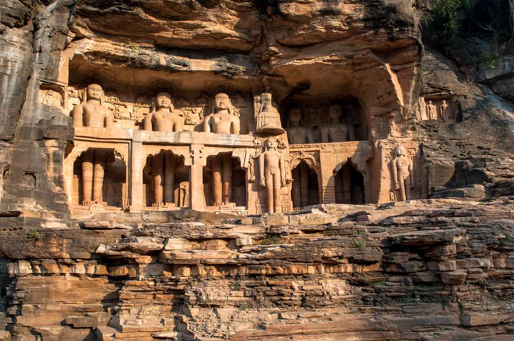 Be Amazed at Gopachal Parvat Rock-cut Sculptures