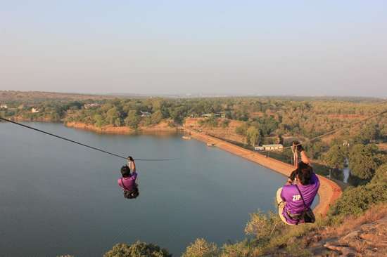 Flying Fox over Kerwa Lake, Bhopal