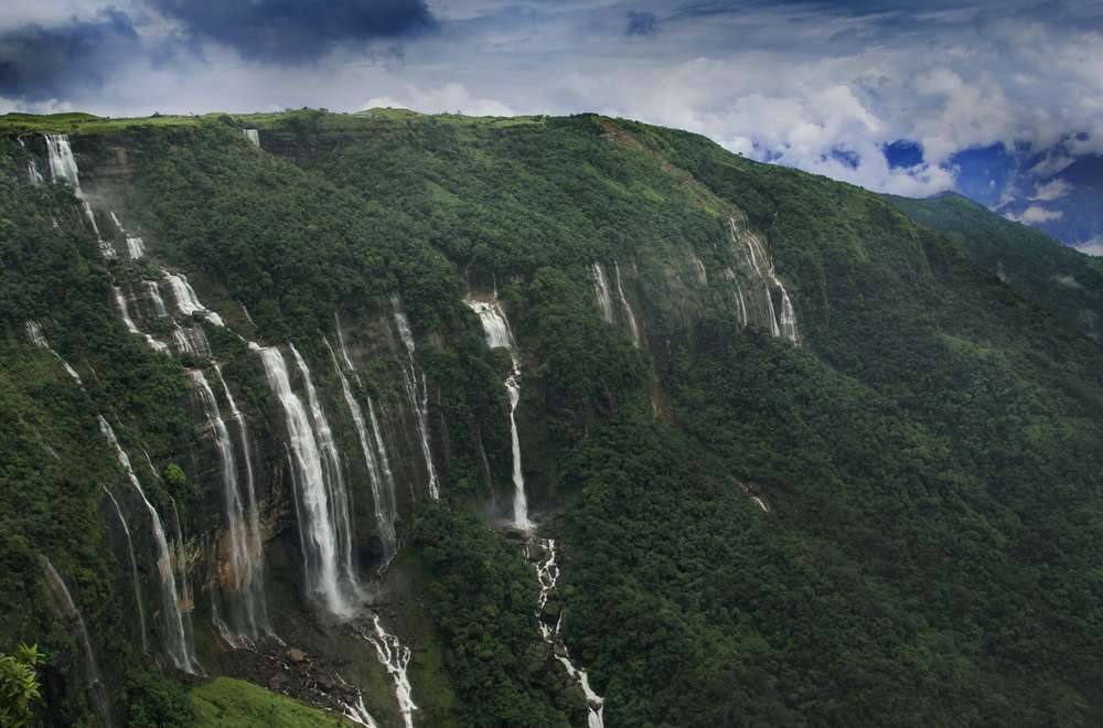 Seven Sisters Falls (58km from Shillong)