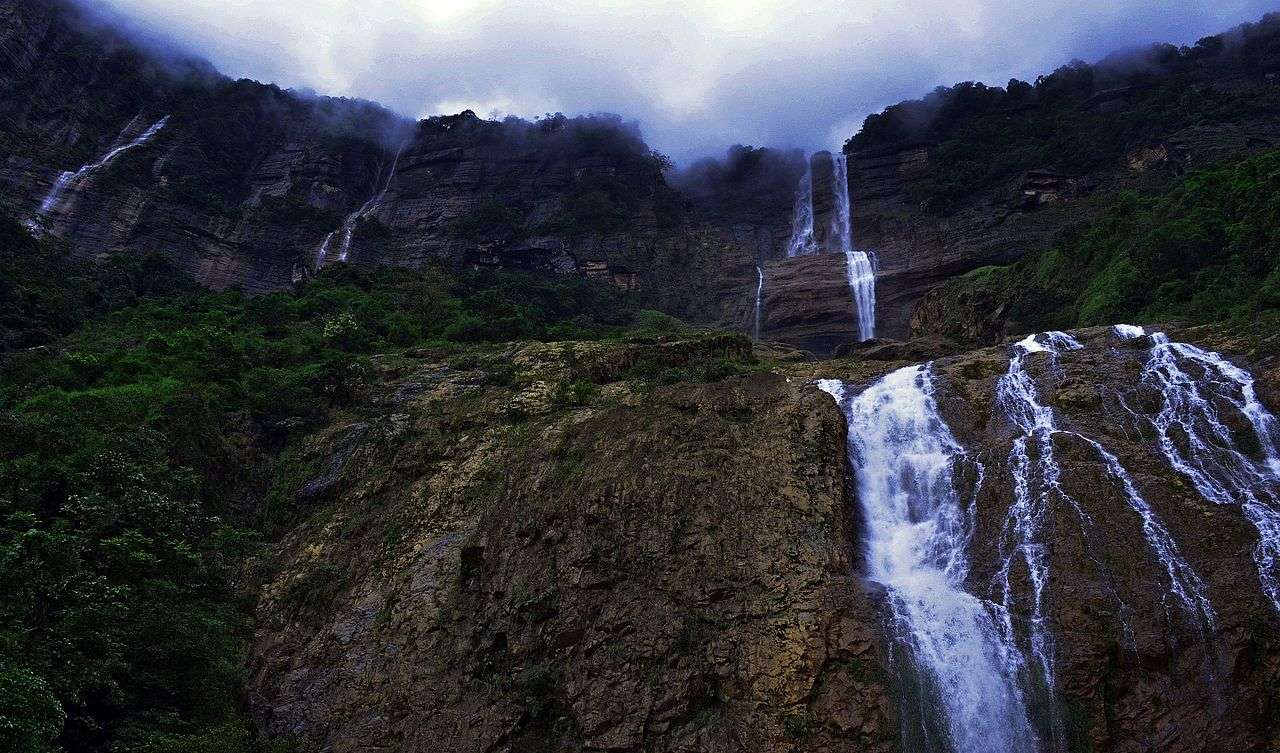 Kynrem Falls (70 km from Shillong)