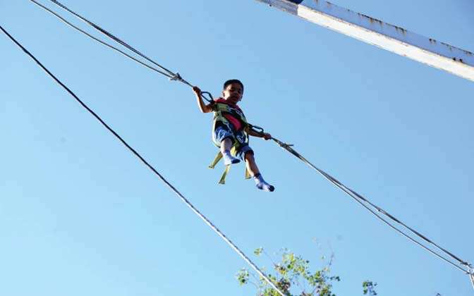 Bungee Jumping at Somanipuram Adventure Resort