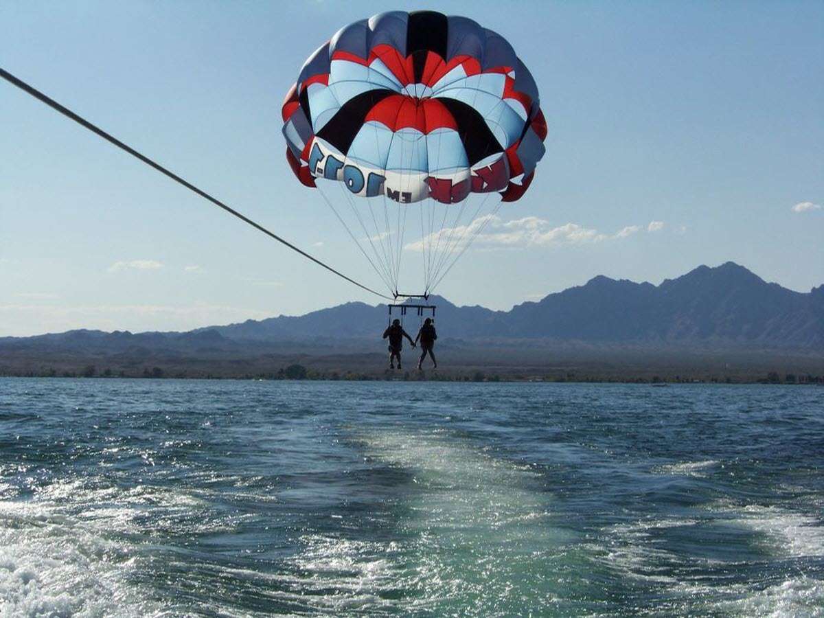 Parasailing at Upper Lake, Bhopal