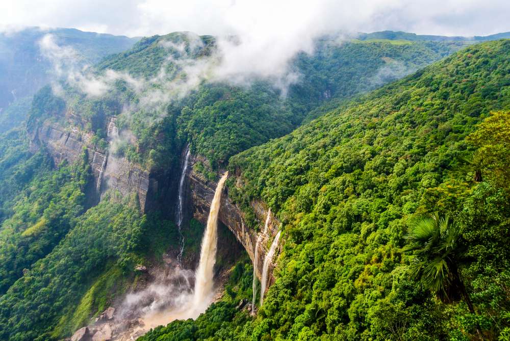 Witness the Nohkalikai Waterfalls