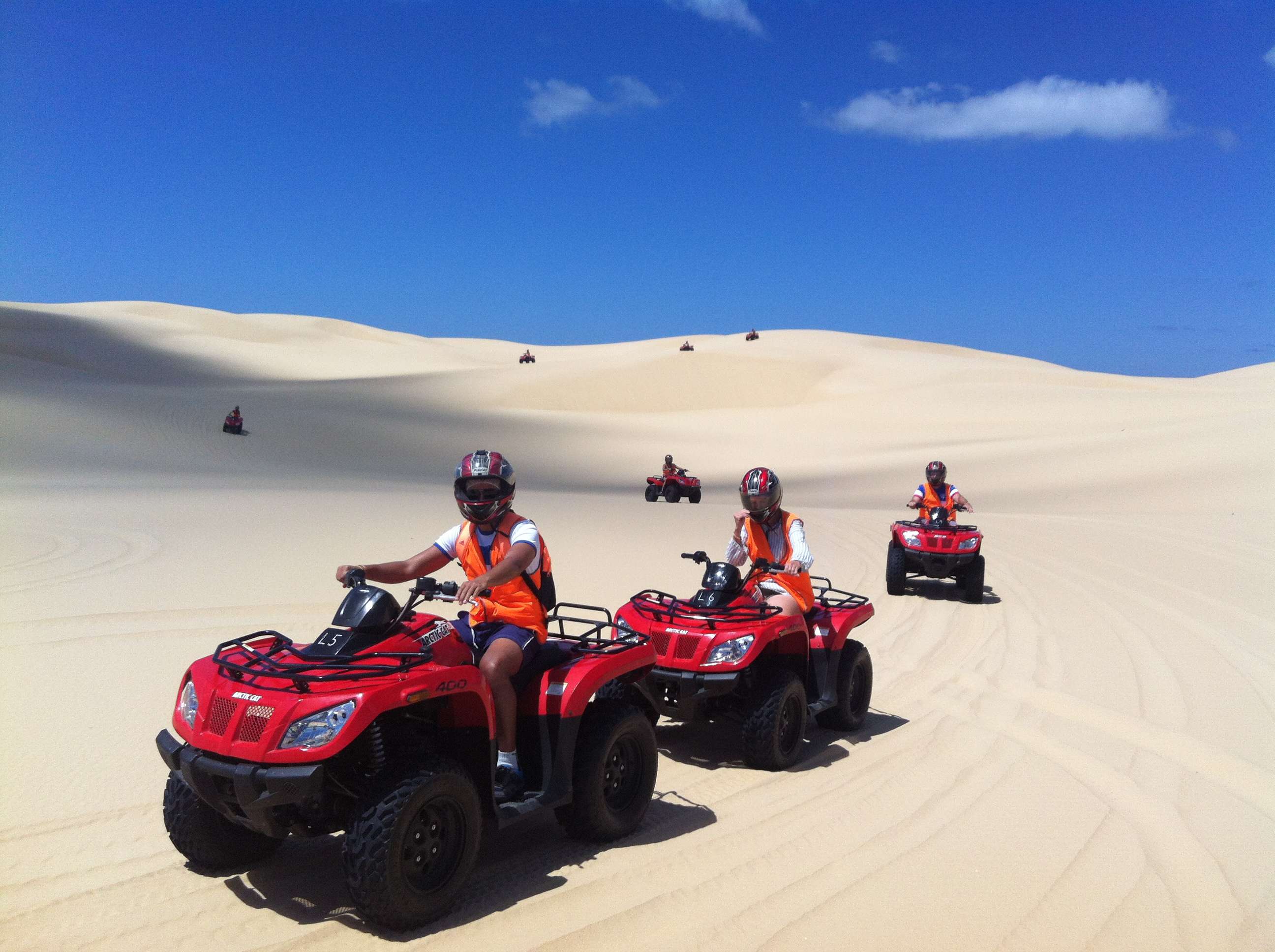 Quad Biking at Hunder Sand Dunes