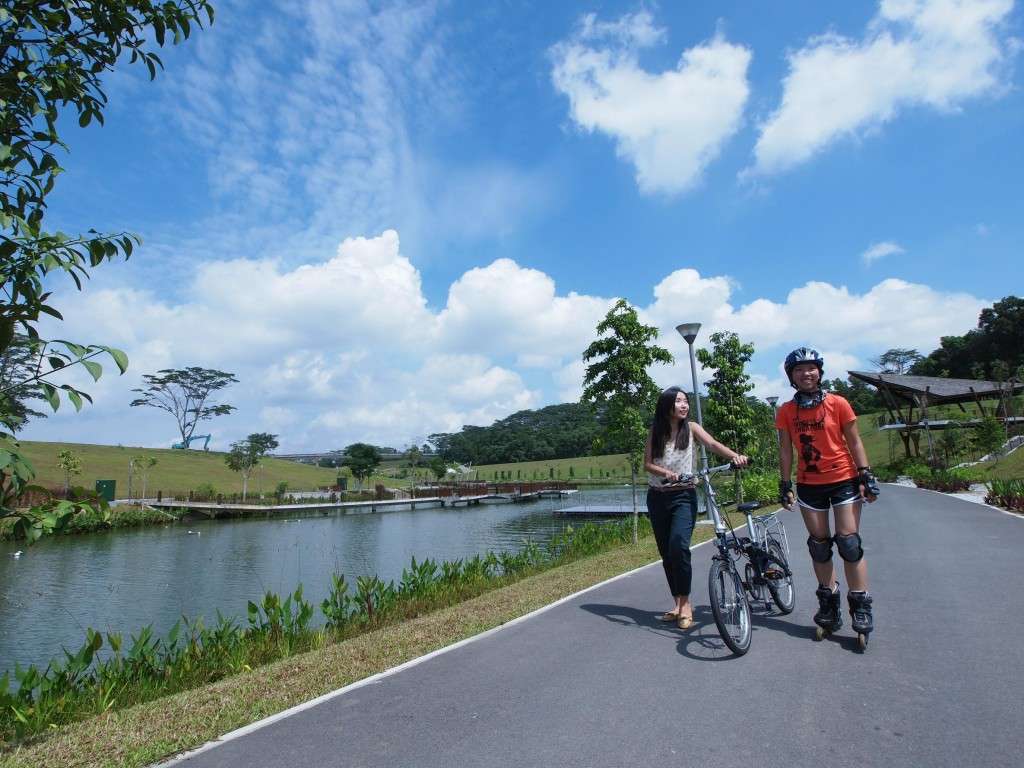 Bicycle Together Through the Punggol Waterway Park