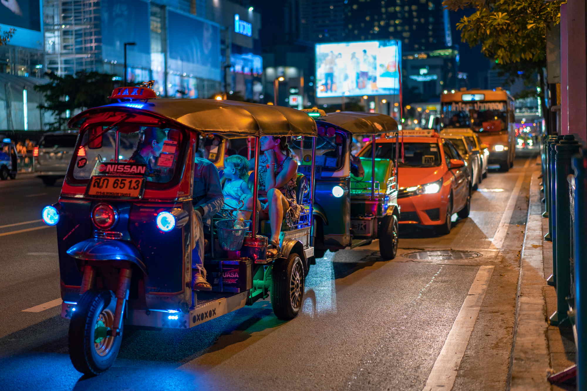 Enjoy a Tuk Tuk Ride at Night