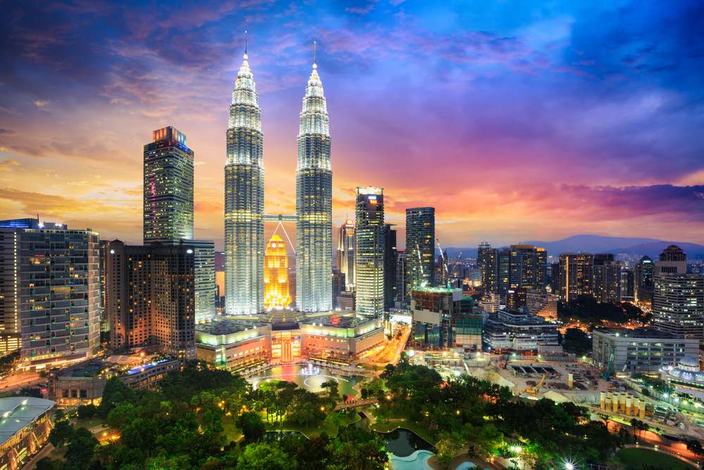 Gaze at the Petronas Twin Towers