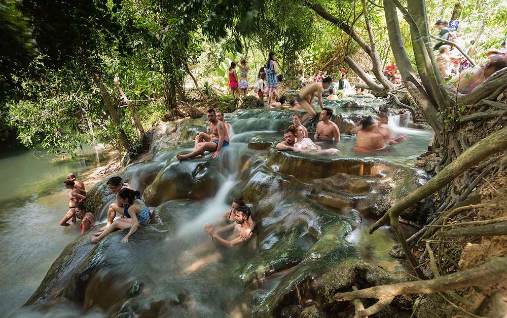 Ron Khlong Thom Waterfall- Hot Spring Waterfalls