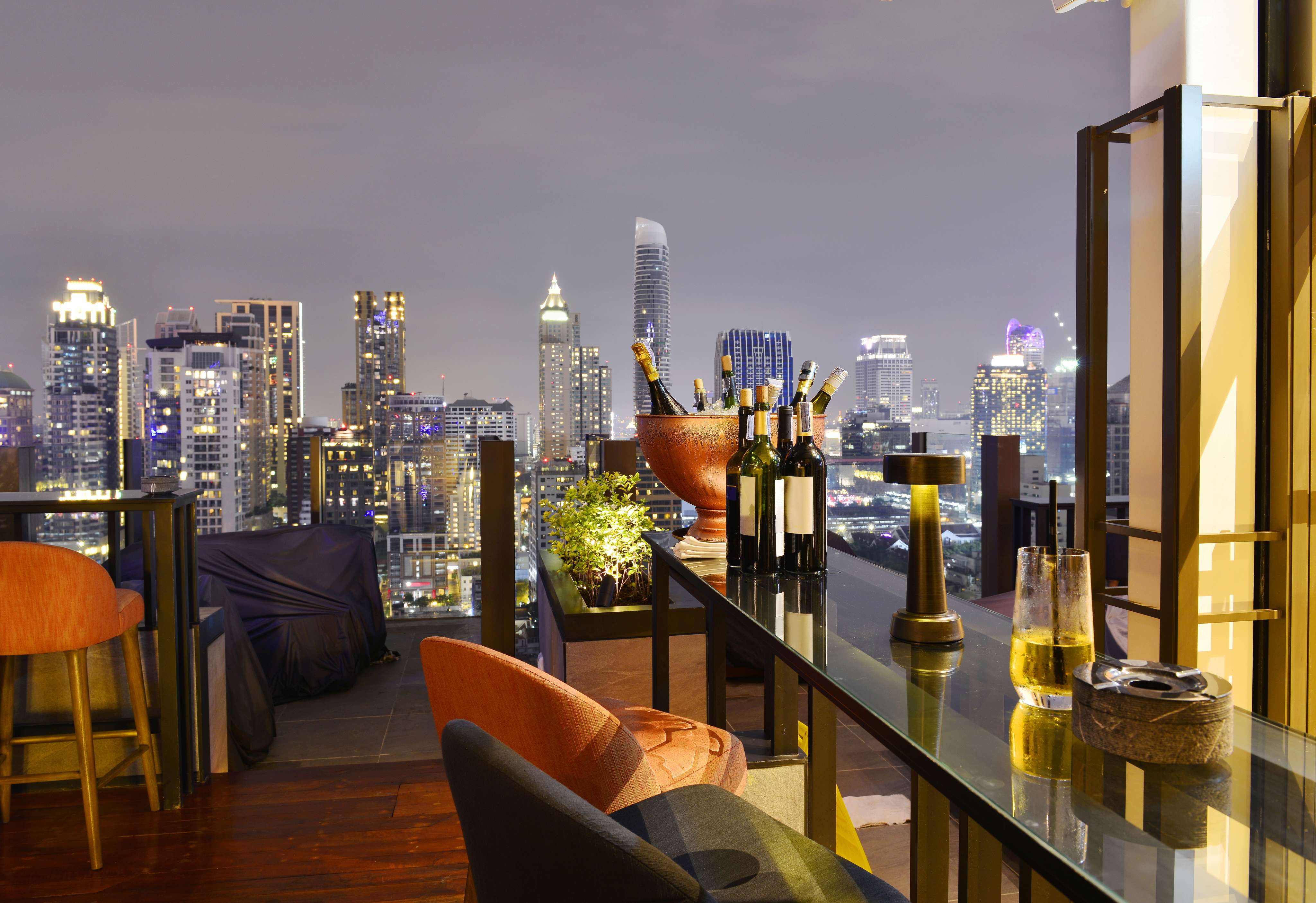Have a Drink at The Roof Sky Bar & Restaurant