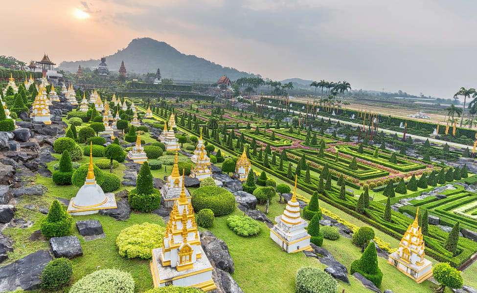 Walk Hand in Hand at the Nong Nooch Village