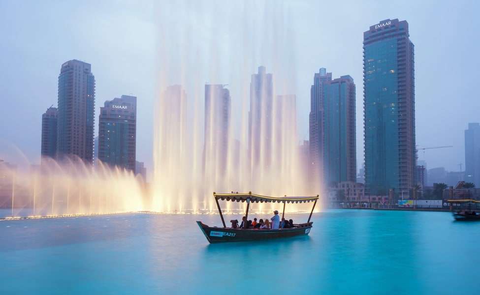 Enjoy Lake Ride at Dubai Fountain