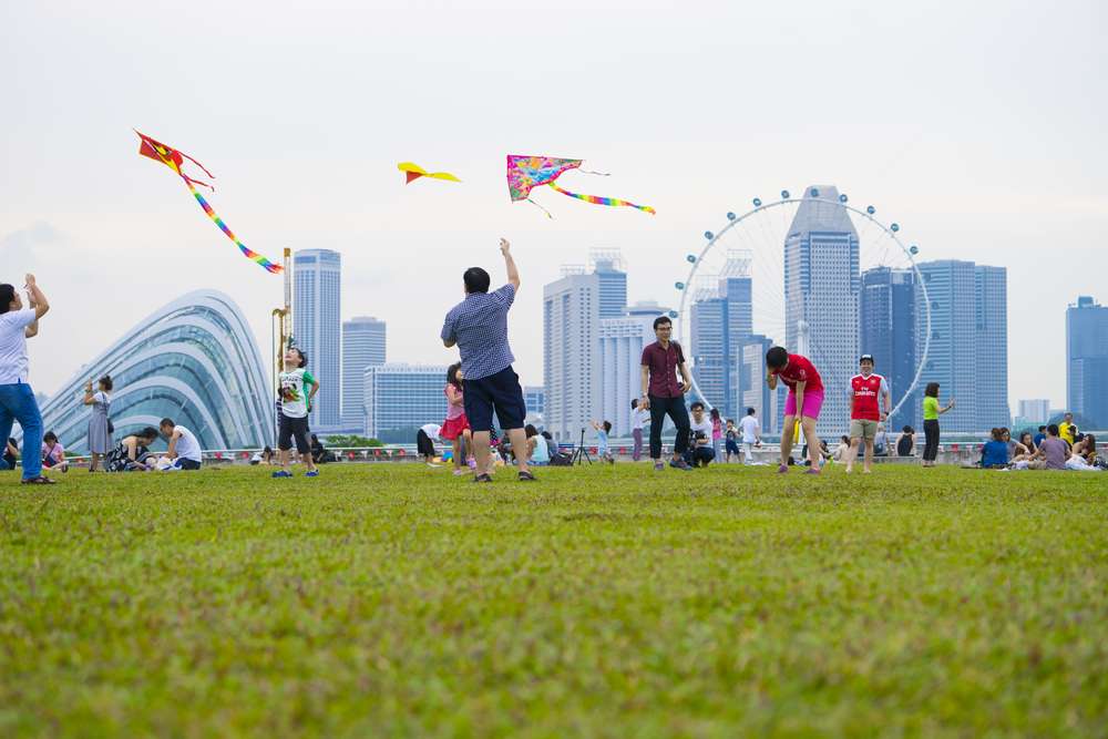 Kite Flying at Marina Barrage