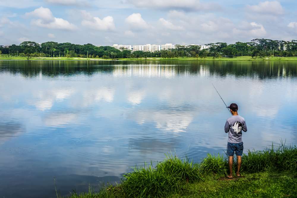 Fishing at Yishun Dam