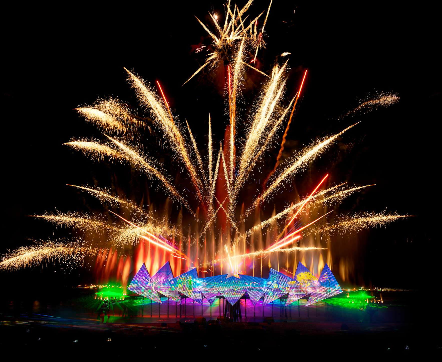 Watch The Light Show at Wings of Time