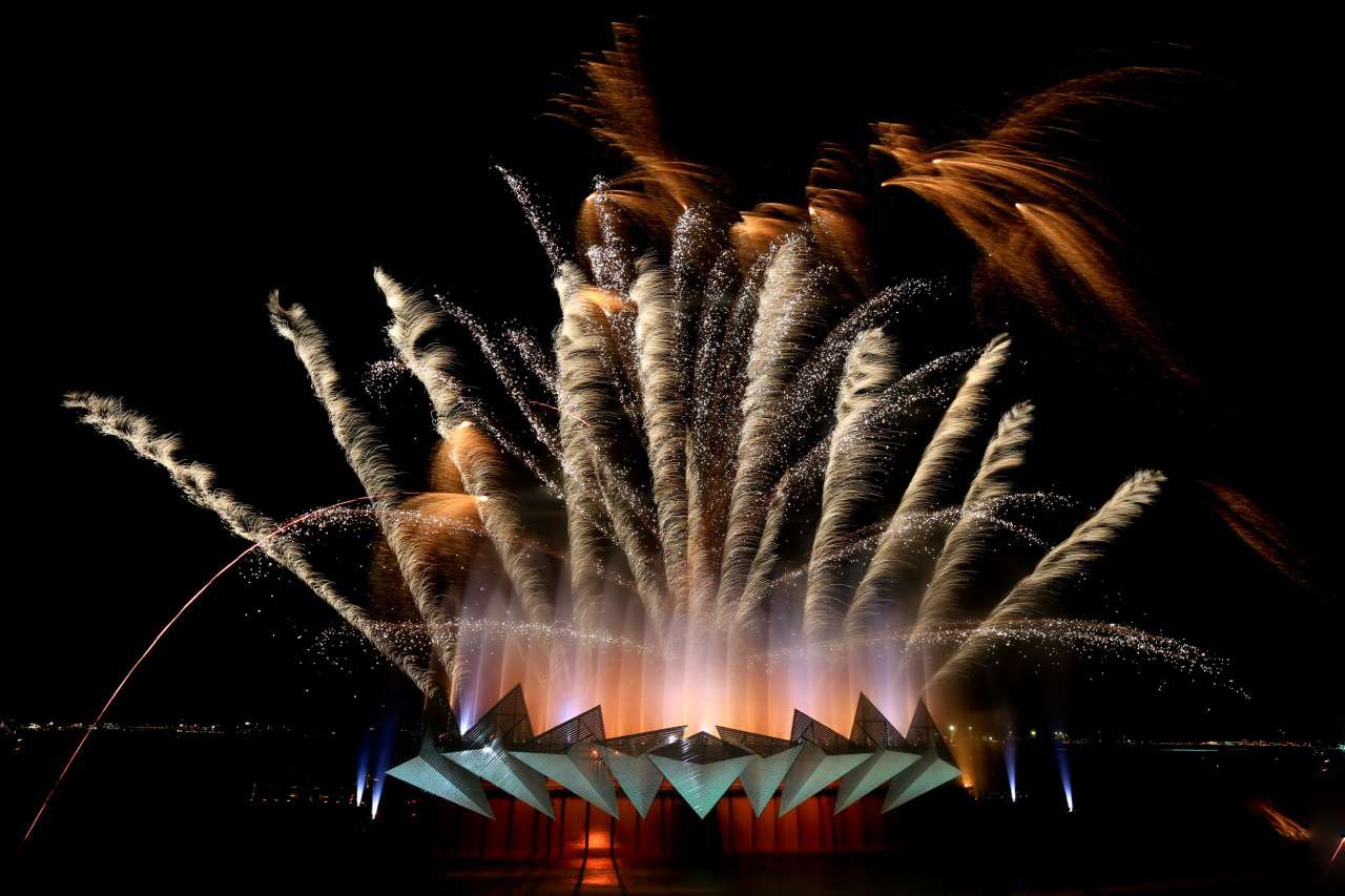 Watch the Light Show at Wings Of Time