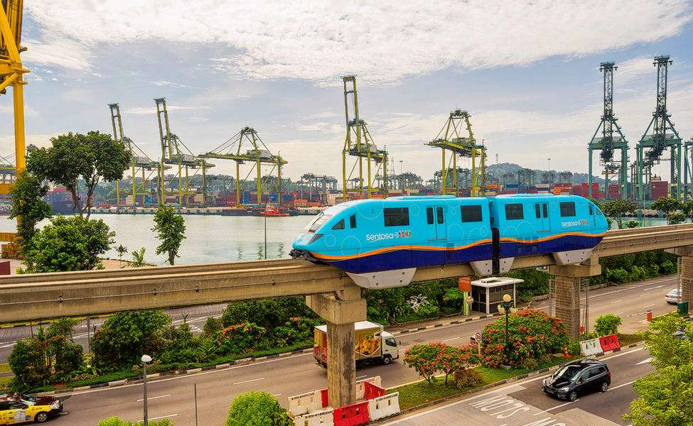 Ride in Sentosa Express Train