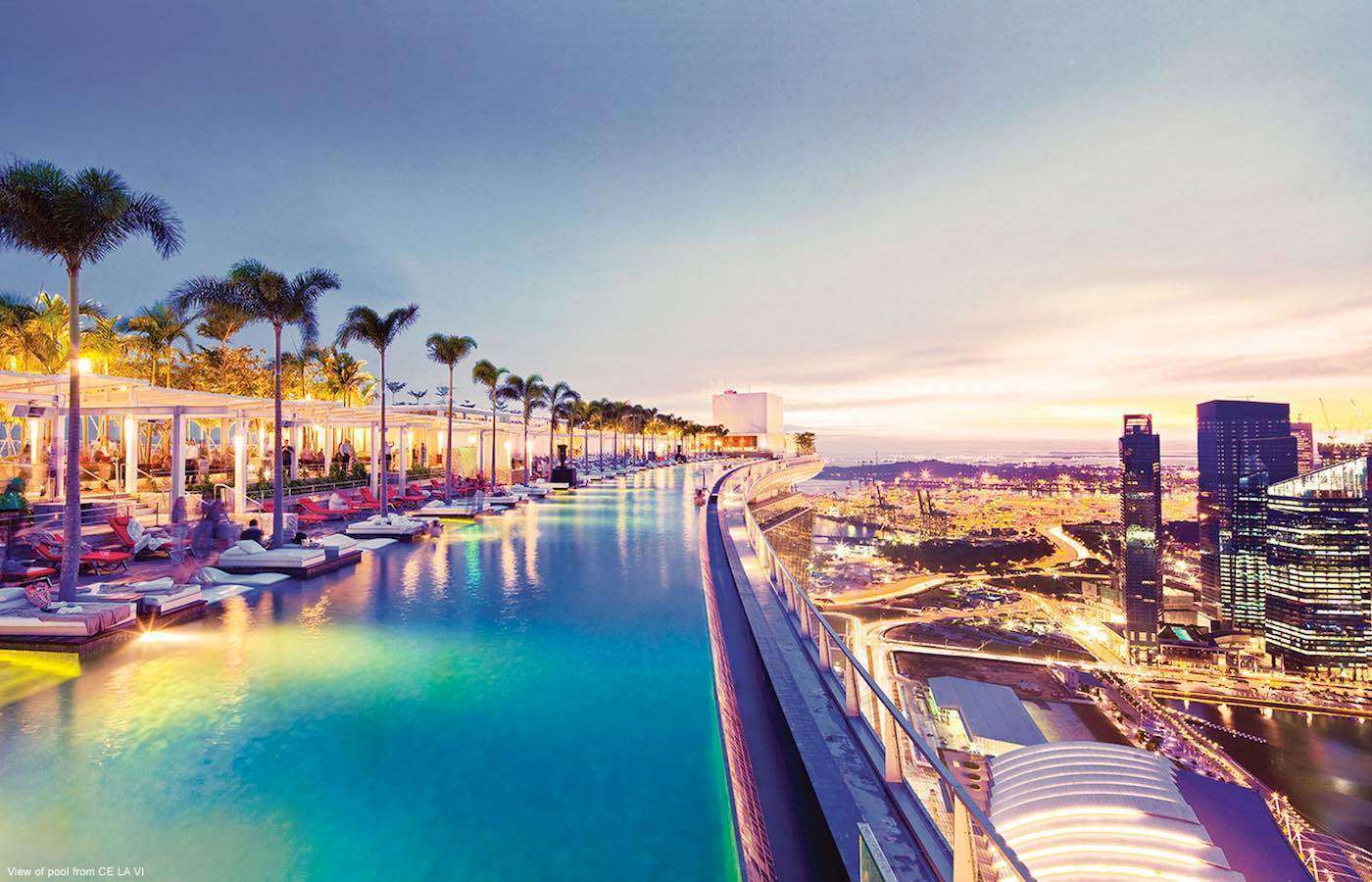 Splash around The Infinity Pool of Marina Bay Sands