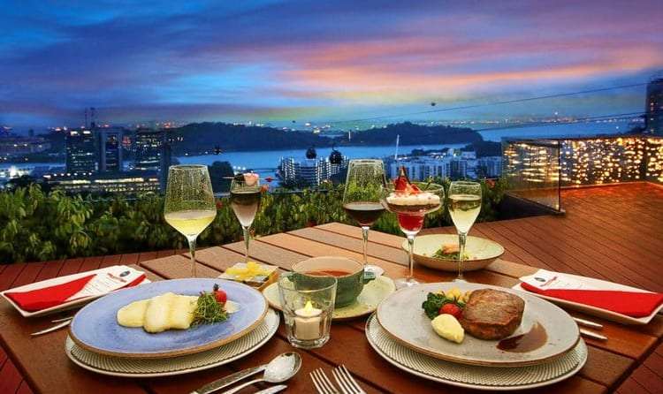 Dining at Faber Peak 