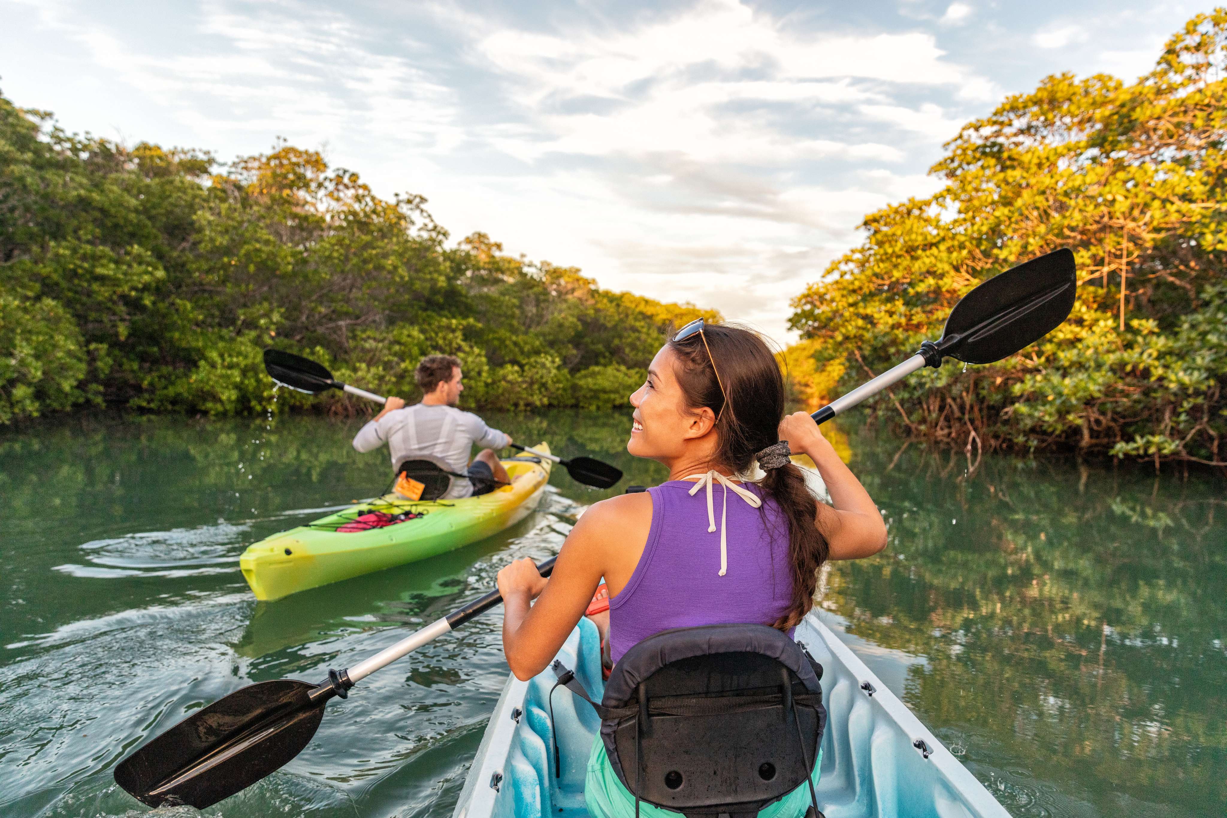 Kayaking at Mandai Mangrove