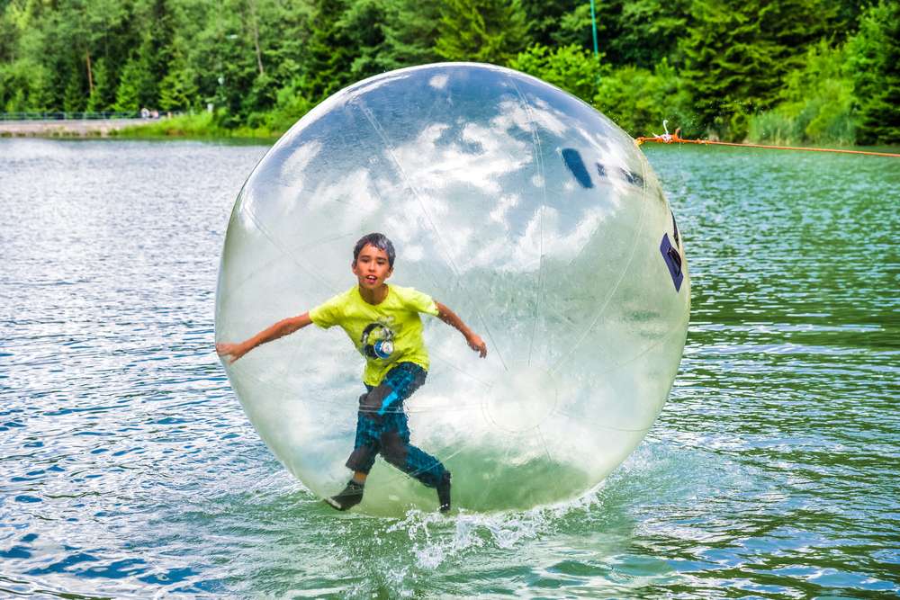 Zorbing at ZOVB Singapore