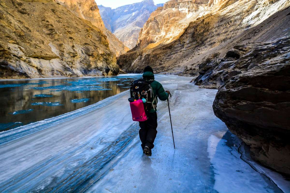 Stepping into Chadar Trek