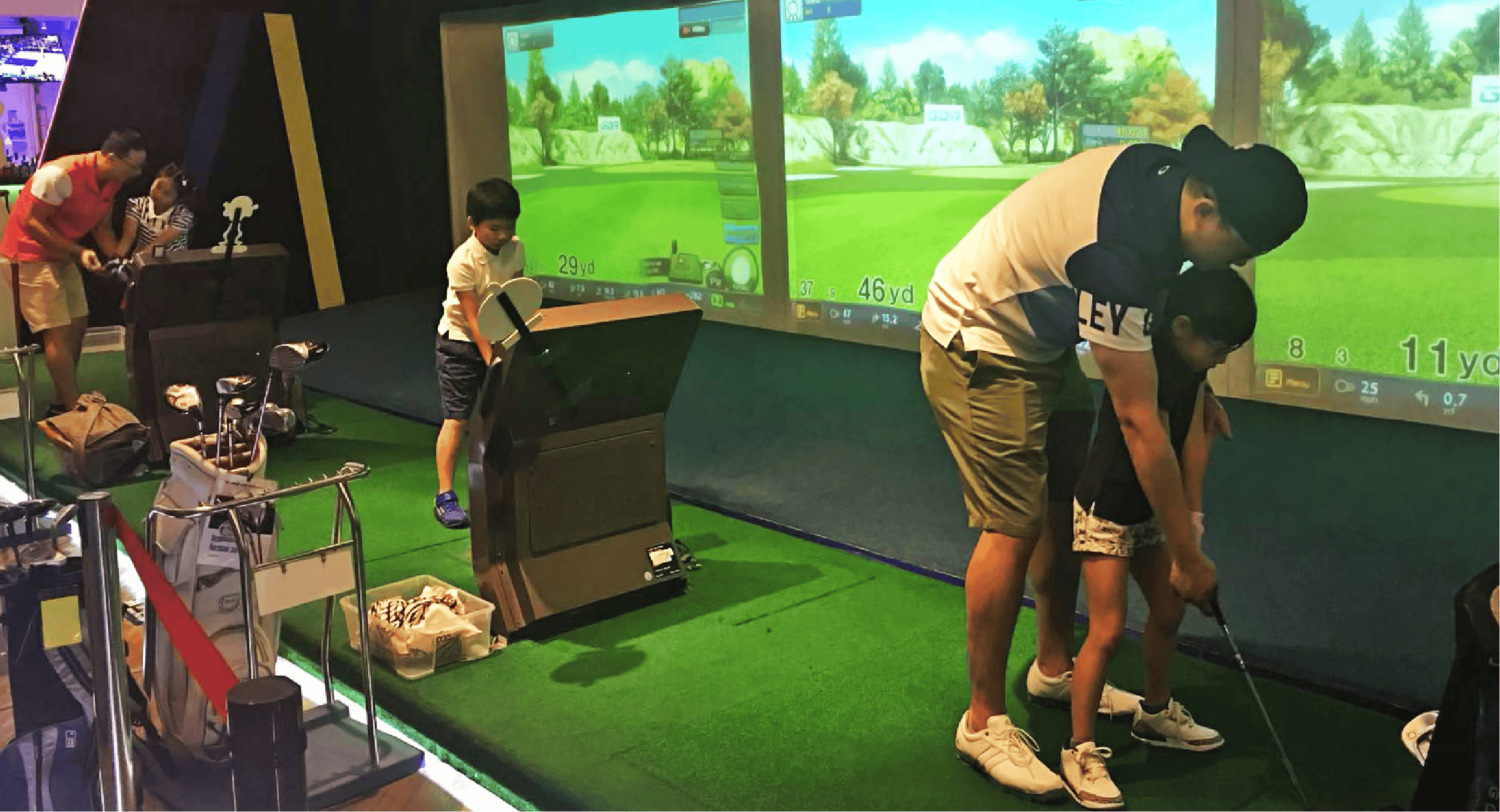 Golfing at Green Live Air