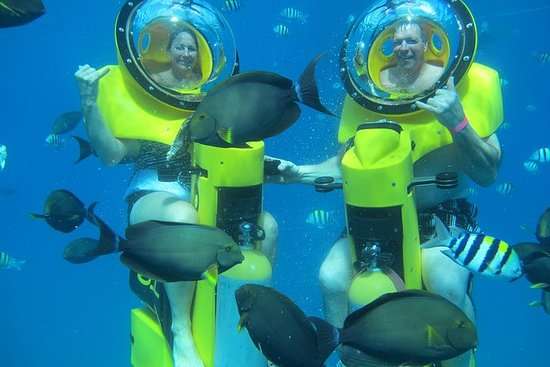 Enjoy Underwater Bali Scooter with Your Beloved