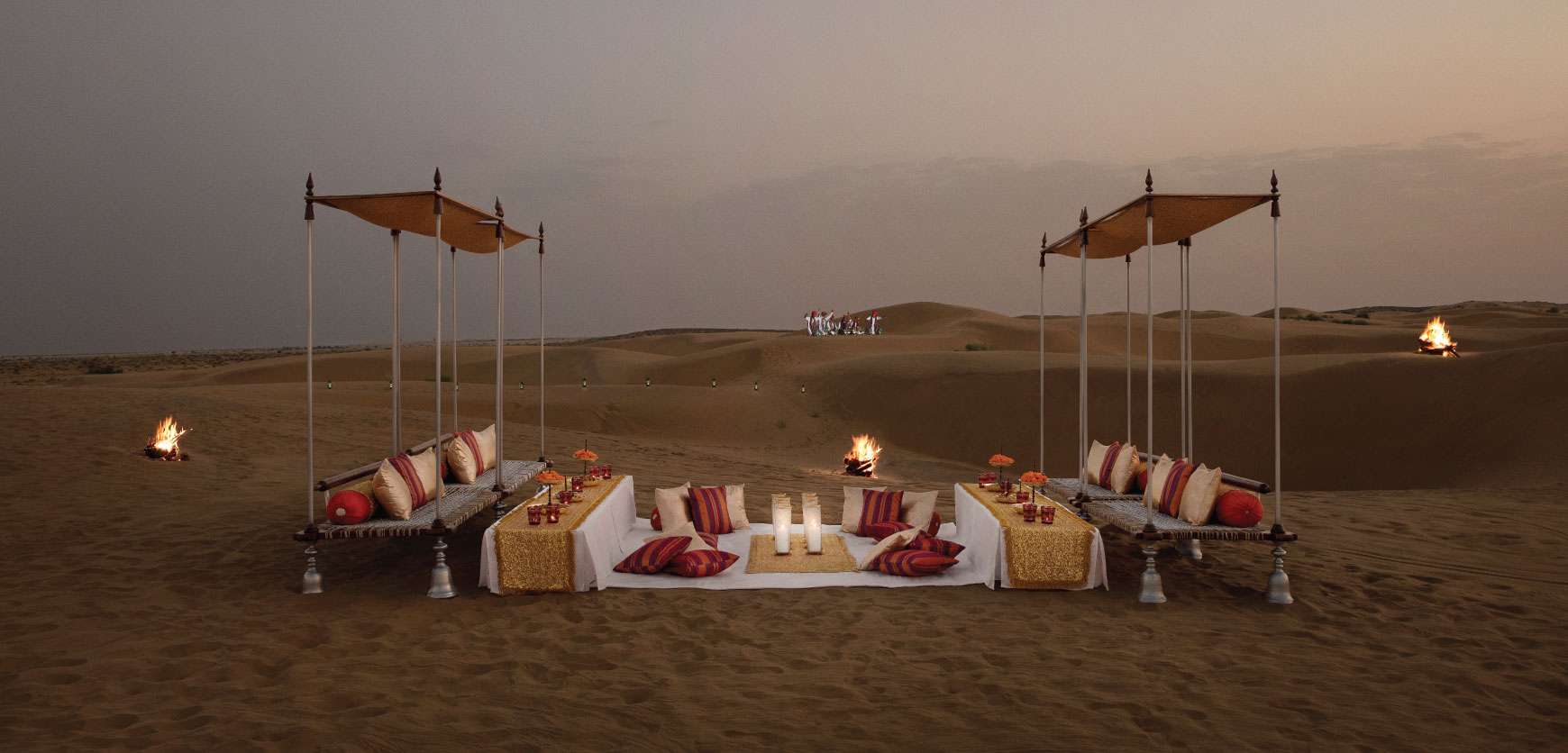 Enjoy The Dinner Amidst Sand Dunes at Suryagarh 