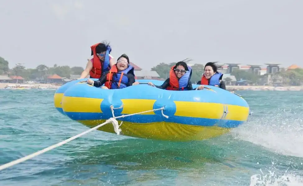Ride a Donut Boat at Kuta Beach